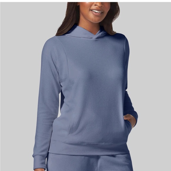 Tommy John Tops - Tommy John Zen waffle knit hooded sweatshirt color, Quiet Shade Size Medium